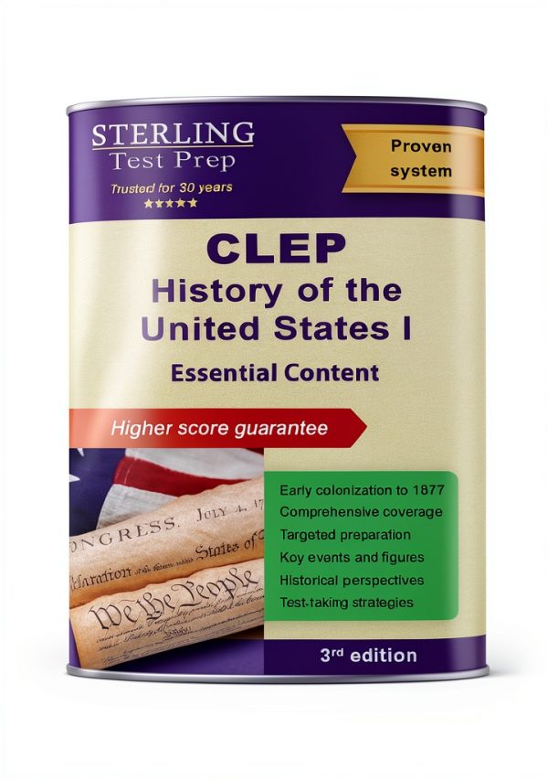 CLEP Test Guide Sterling Education Print Replica Study Book for Exam-0