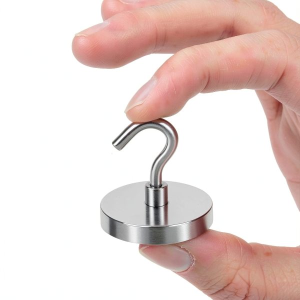 Strong Magnetic Hooks 120LBS LOVIMAG 6‑Pack Silver Heavy‑Duty-1