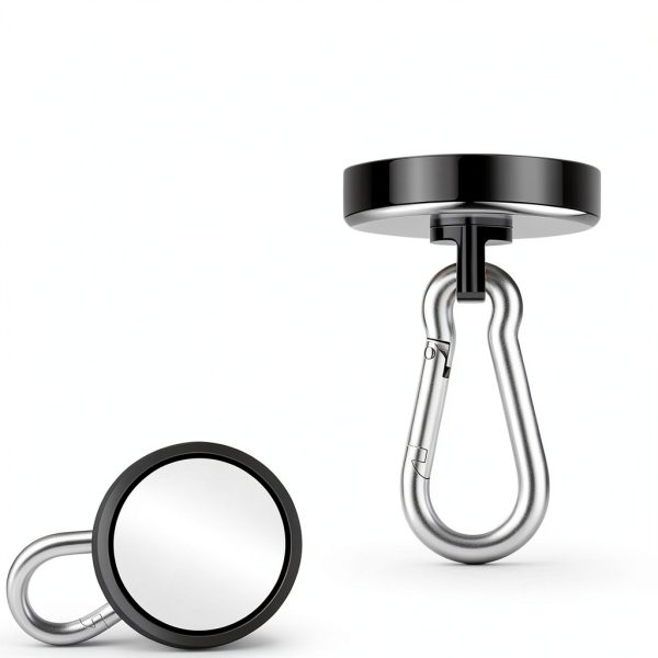 Magnetic Hooks VSKIZ Heavy Duty 150lb 24 Pack Black Swivel Carabiner-1