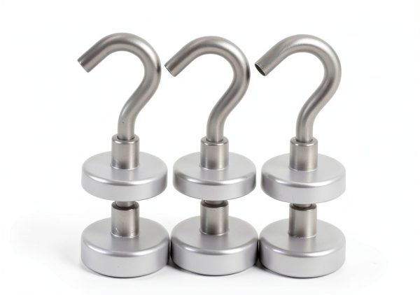 Magnetic Hooks E BAVITE Strong White 10 Pack Heavy Duty 30Lbs-0