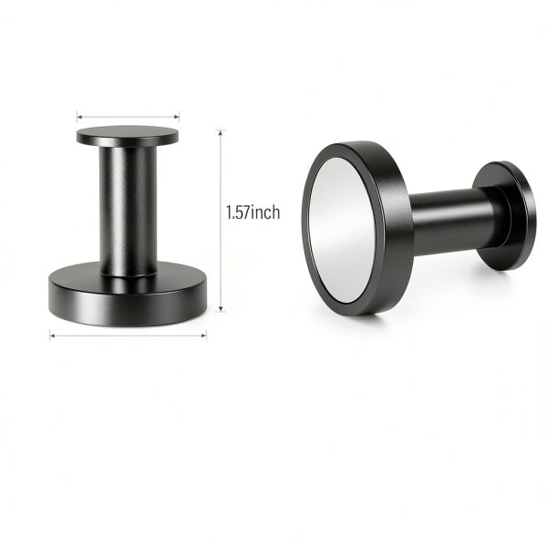 Magnetic Hooks Black 3Pcs 150Lb Capacity by TOP MAGNETS Industrial Set-1