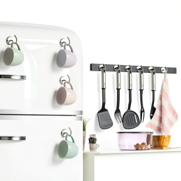 3 Pack Metal Magnetic Hooks,40lb+ Heavy Duty Magnets with Hooks for Cruise Ship Walls,Magnetic Kooks Heavy Duty for Cruise Cabins,Hanging,Grill,Tool,Kitchen-3