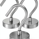 3 Pack Metal Magnetic Hooks,40lb+ Heavy Duty Magnets with Hooks for Cruise Ship Walls,Magnetic Kooks Heavy Duty for Cruise Cabins,Hanging,Grill,Tool,Kitchen-0