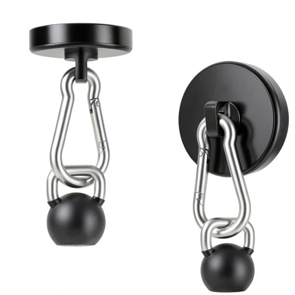 Magnetic Hooks VSKIZ Heavy Duty 150lb 24 Pack Black Swivel Carabiner-2