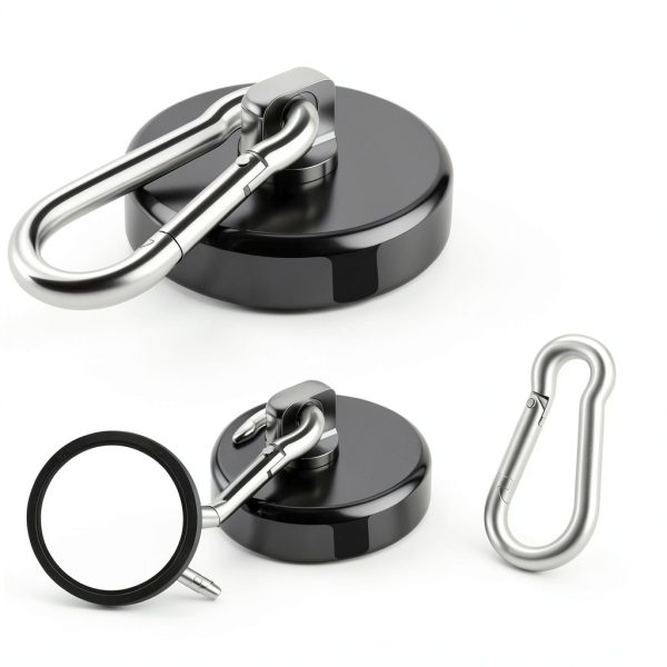 Magnetic Hooks VSKIZ Heavy Duty 150lb 24 Pack Black Swivel Carabiner-3