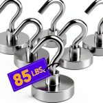 Magnetic Hooks TRYMAG 6-Pack Heavy Duty 80lb Steel Surface Hooks-0