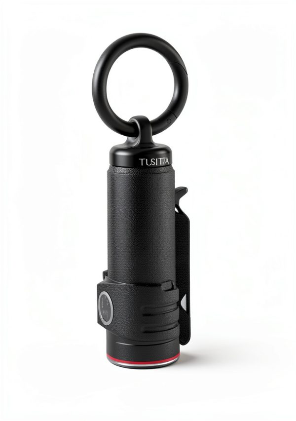 TUSITA Portable Magnetic Hook for Olight NEBO Flashlights 2-Pack Black-1