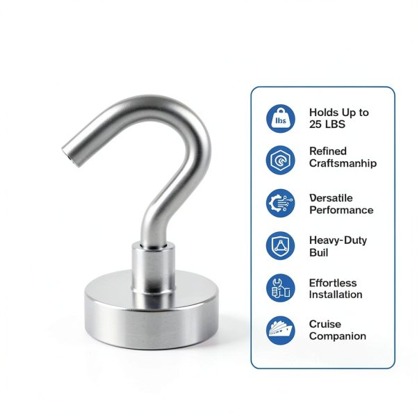 Magnetic Hooks Grtard 20 Pack Heavy Duty 25Lbs Silver-1