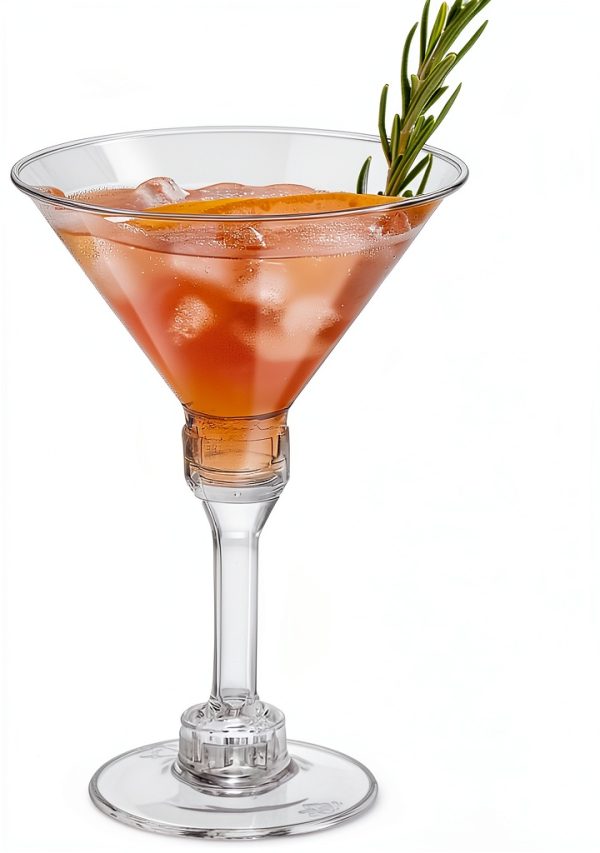 40 Pack Plastic Martini Glasses 5 Oz Disposable Cocktail Glasses by-0