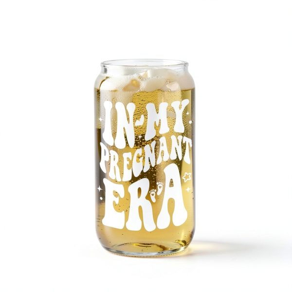 Fairy's Gift Pregnant Women 16 oz Iced Coffee Cup, White, Spill Proof,-7